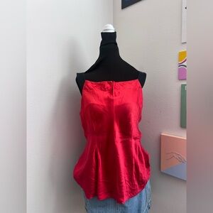 Red Silk Reversible Tank Top – Nine West (8)